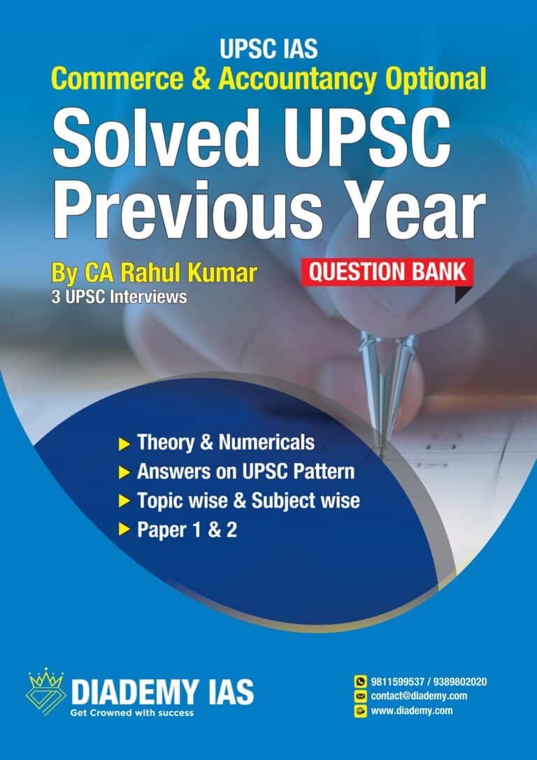 UPSC Commerce & Accountancy Optional previous year question